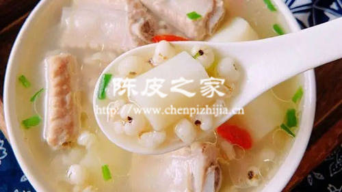 陈皮薏米淮山排骨汤