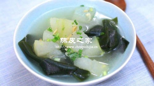 陈皮冬瓜海带汤的做法及作用