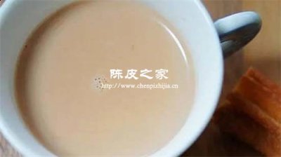陈皮姜母奶茶如何制作