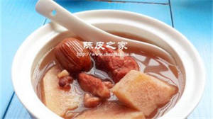陈皮粉葛莲藕猪骨汤的做法