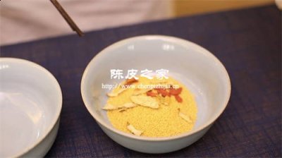 炒小米和陈皮泡水喝的功效
