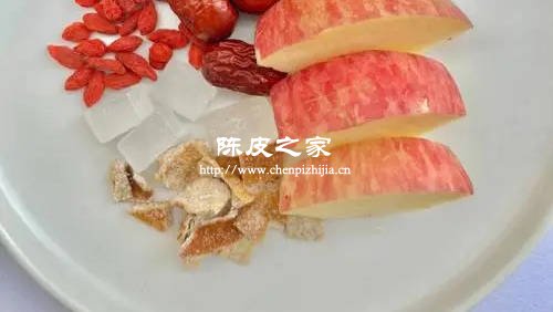 陈皮苹果红枣枸杞冰糖的搭配