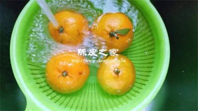 做陈皮的桔子是否要洗