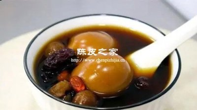 煮鸡蛋加生姜陈皮