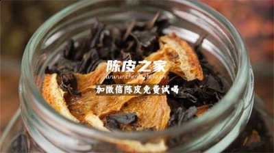 喝陈皮白茶对身体有什么好处