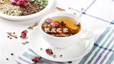 陈皮玫瑰花荷叶可以放在一起泡茶喝吗