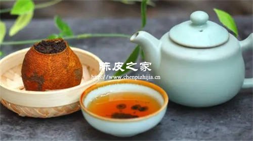大红柑陈皮加普洱茶泡茶的功效与作用