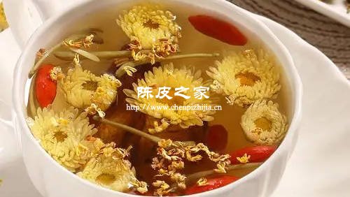 菊花枸杞决明子金银花陈皮茶的功效与作用