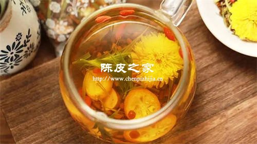 菊花枸杞决明子金银花陈皮茶的功效与作用