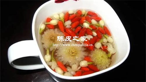 陈皮和胎菊枸杞一起泡水喝的功效与作用