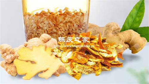 炒大米炒橘子皮炒生姜炒山楂泡水喝的功效