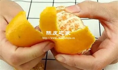家里的橘子皮能制成陈皮吗
