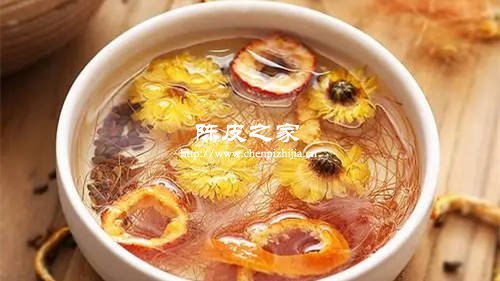 陈皮山楂西洋参菊花泡水喝的功效