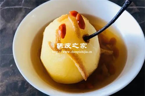 陈皮梨子枸杞可以一起煮水喝吗