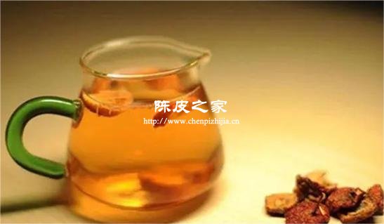 陈皮泡水有酸味茶汤颜色深