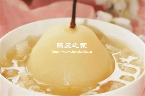 陈皮姜雪梨枸杞枣煮水喝的功效