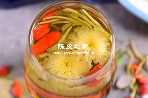 阳康后痰多陈皮金银花菊花枸杞泡水喝行吗