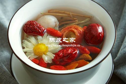 陈皮菊花枸杞红枣茶的功效与作用