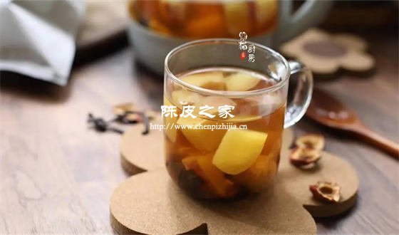 陈皮和橙子苹果熬水喝的功效