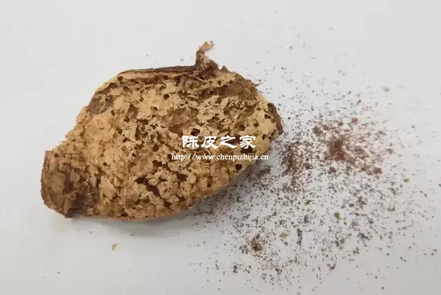 严重生虫的新会陈皮