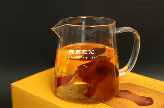 冲泡后的陈皮