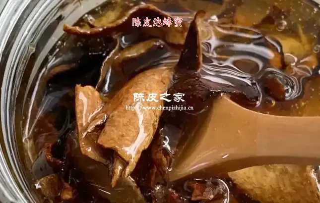 陈皮泡蜂蜜示意图