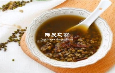 夏季煮绿豆汤为什么要放陈皮？