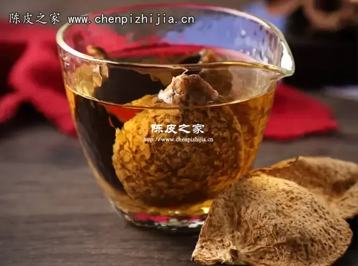 陈皮泡水示意图