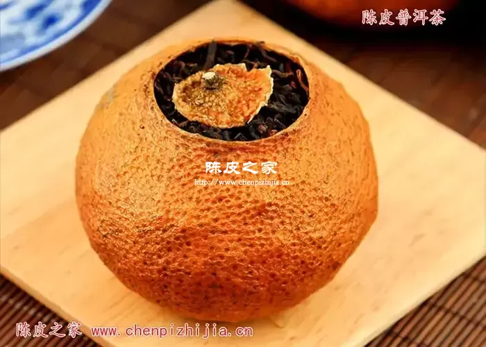 大红柑陈皮加普洱茶泡茶的功效与作用