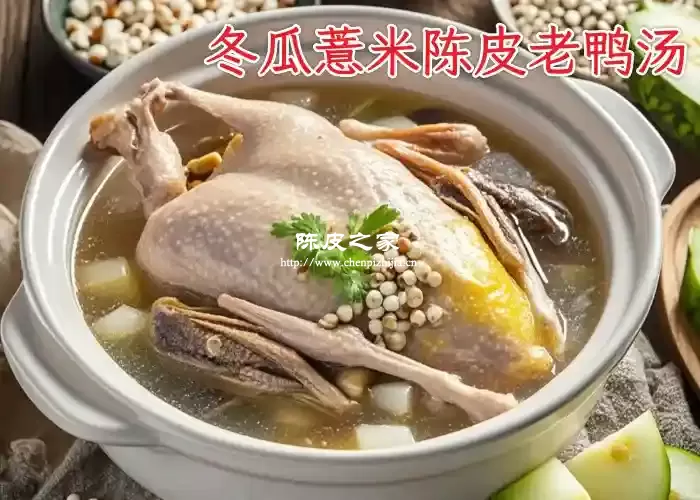 冬瓜薏米陈皮老鸭汤