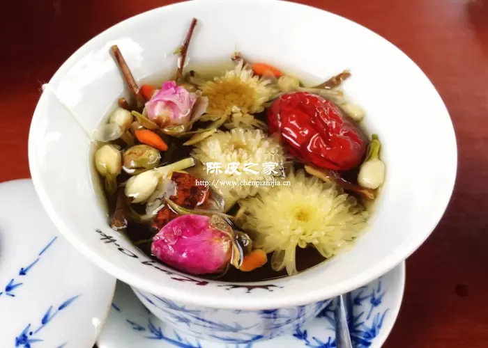 陈皮枸杞西洋参菊花可以一起泡水喝吗