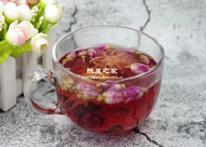 阵皮丹参玫瑰花甘草菊花一起泡水可以吗