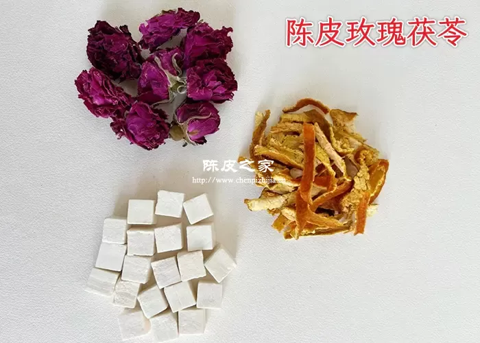 陈皮玫瑰茯苓药泡水喝有什么好处