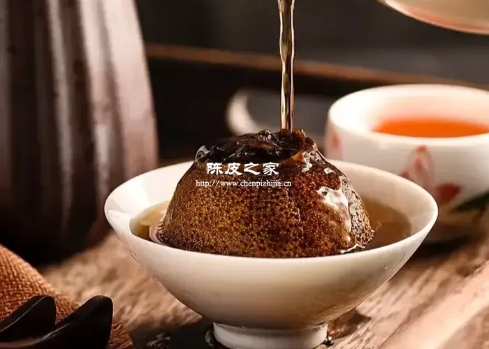 小青柑整颗冲泡