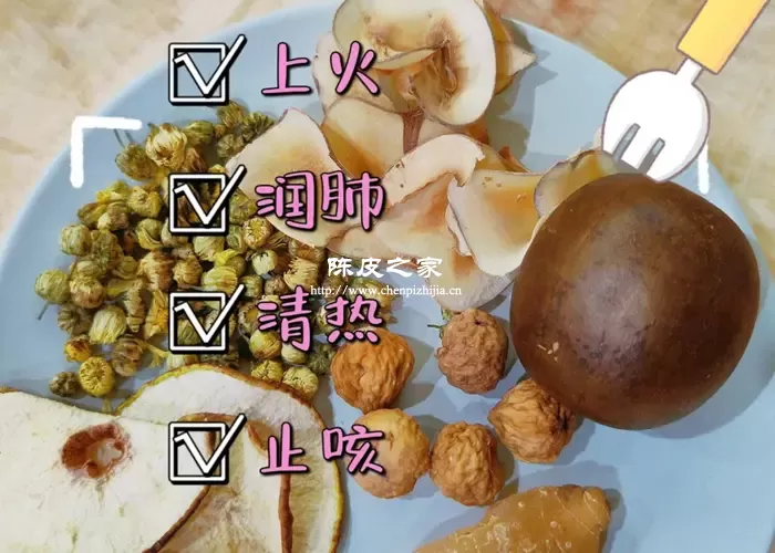 柠檬陈皮罗汉果等搭配图