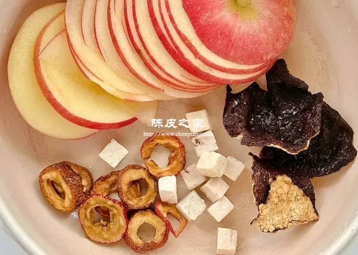 苹果枣姜冰糖橘子皮有什么功效和作用