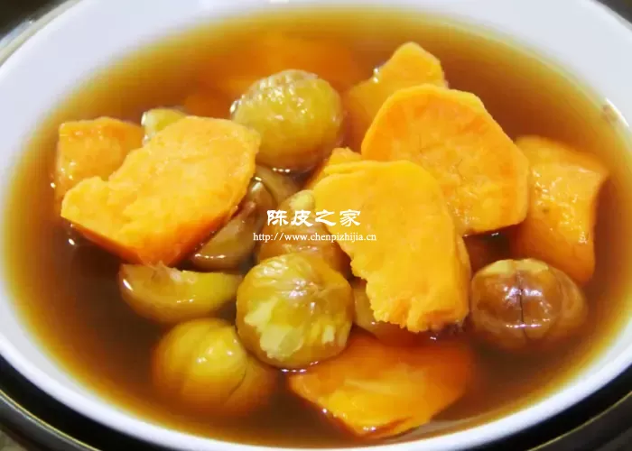 陈皮木瓜栗子糖水，滋阴润燥暖身心！